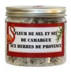 Fleur de sel et sel de Camargue aux herbes de Provence