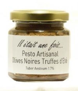 Pesto artisanal olives noires truffes d’été 