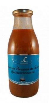 Soupe de poissons de roche de Méditerranée